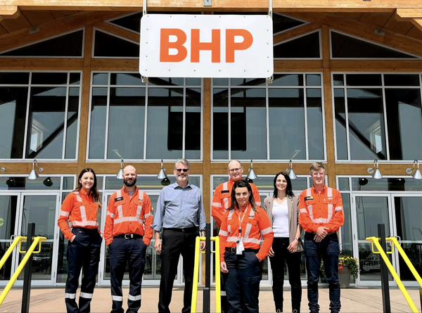 canadadownunder's tweet photo. HE High Commissioner for Canada in Australia, @MGlauser5 was invited to learn more about (AU) BHP’s Jansen Potash Project. This potash mine will be one of the world’s largest and most sustainable contributing to the global food supply chain. Read more: https://t.co/rxtOhwthex. https://t.co/QEInntKOUC