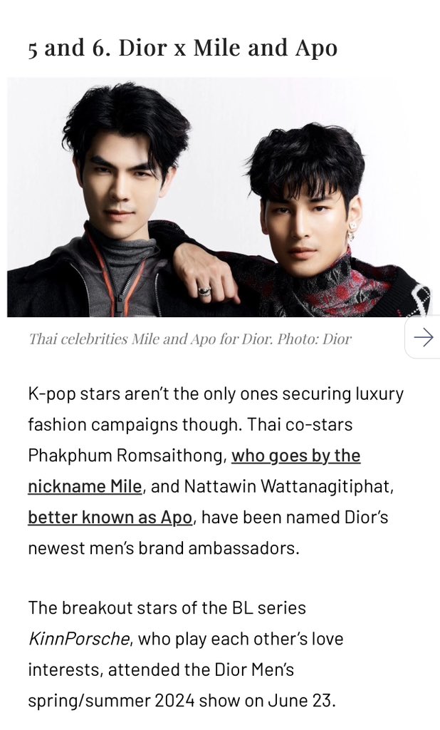 6 Asian stars who were just named luxury ambassadors, from K-pop idols BTS'  J-Hope for Louis Vuitton, Twice's Momo for Miu Miu and NCT's Taeyong for  Loewe, to KinnPorsche's Apo and Mile