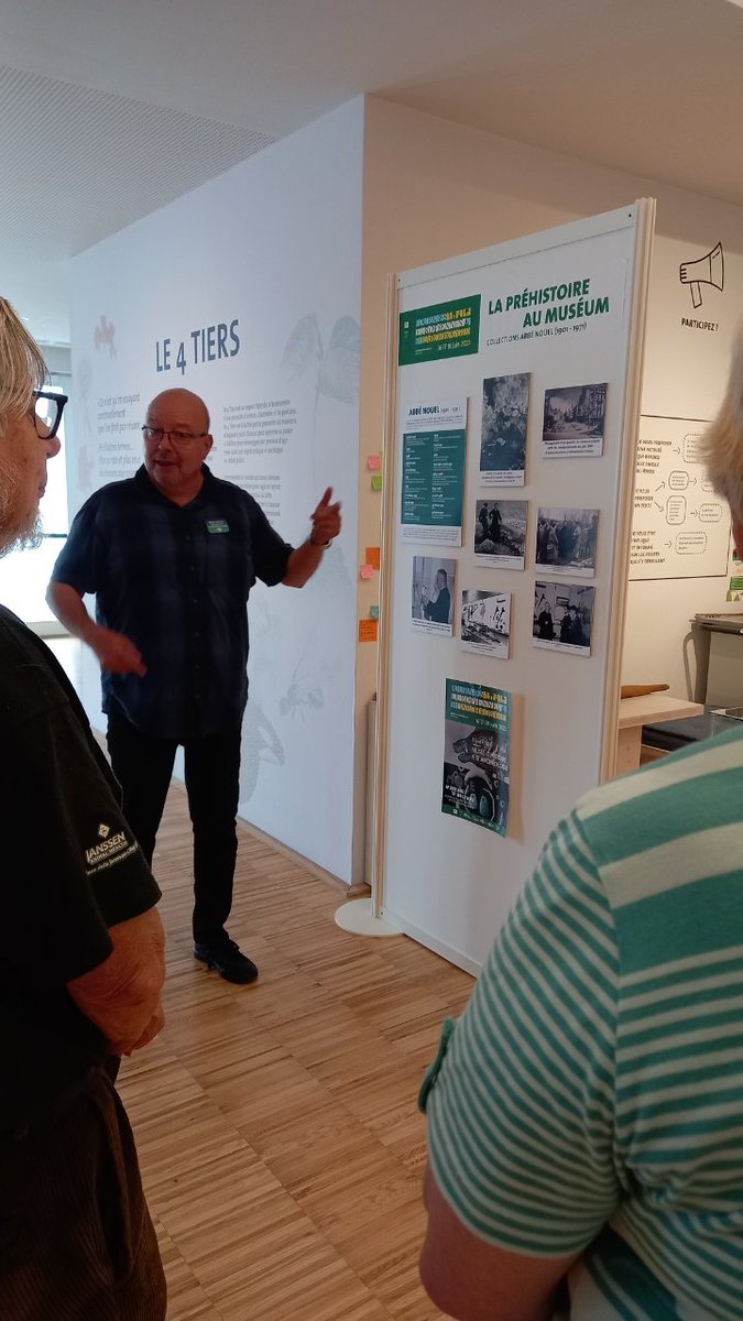 FahLoiret's tweet image. 📸 À l'occasion des @journees_archeo 2023, Marc Laroche présentait les travaux et découvertes de l'abbé Nouel au #Mobe d'Orléans ! 🪨