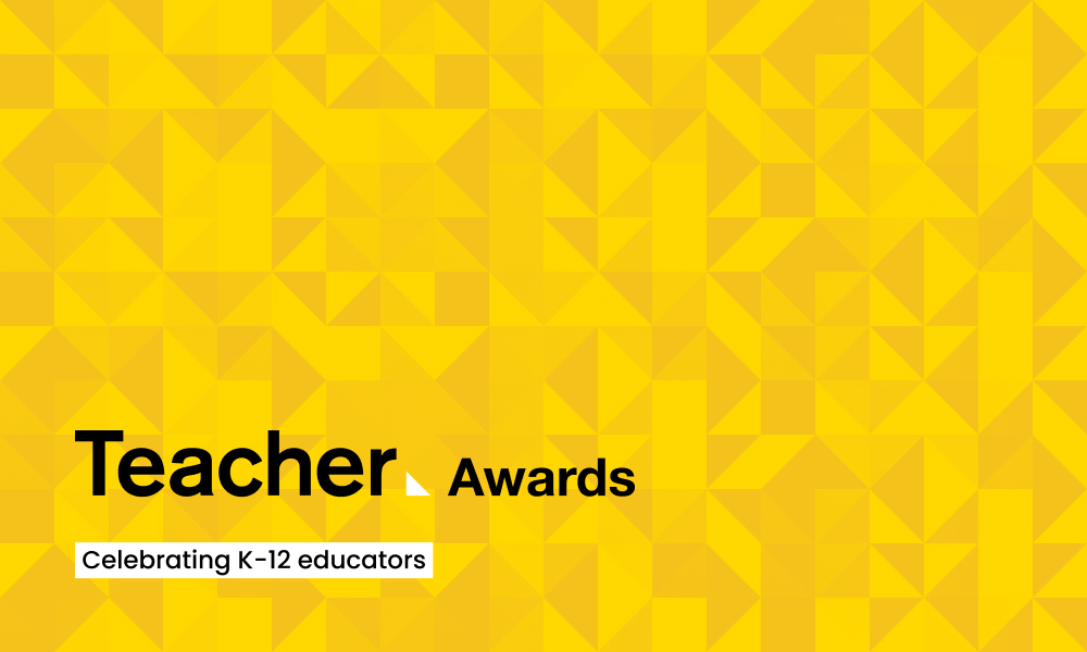 grokacademy's tweet photo. Nominations for the #TeacherAwards23 are now open! The Excellence in Curriculum Design and Implementation Award, sponsored by Grok Academy, is open to educators involved in designing and implementing a whole-school or subject/project specific curriculum. https://t.co/sEWTnYIbUd https://t.co/vRHHIxT1Xq