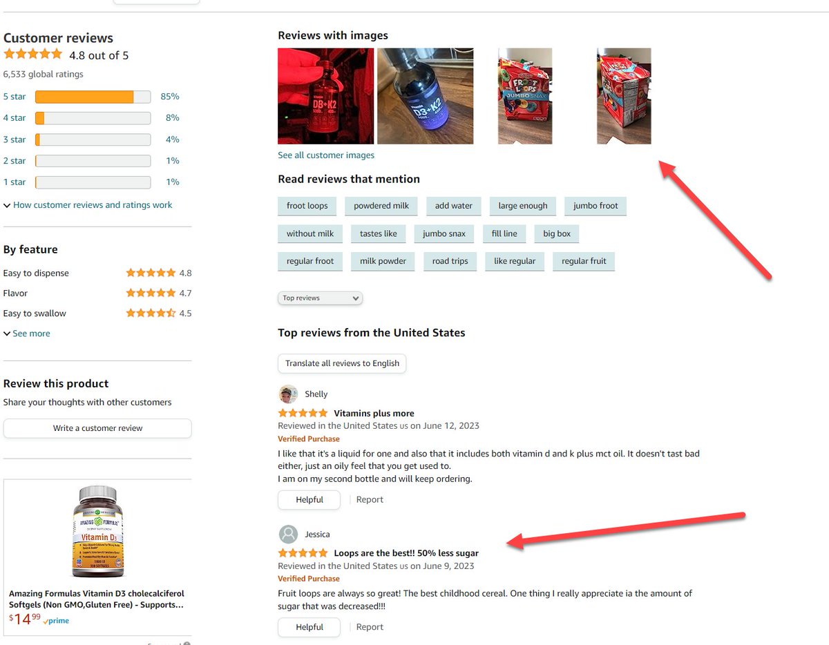 <a href="/dharmeshmehta/">Dharmesh Mehta</a> <a href="/amznsellerhelp/">Amazon Seller Help</a> This "health" supplement listing has merged 1000's of reviews from a FRUIT LOOPS cereal product, This is SCARY! How can Amazon customers trust the platform if this is blatantly happening? Please Do something:

amazon.com/dp/B0BD8HQ9ND