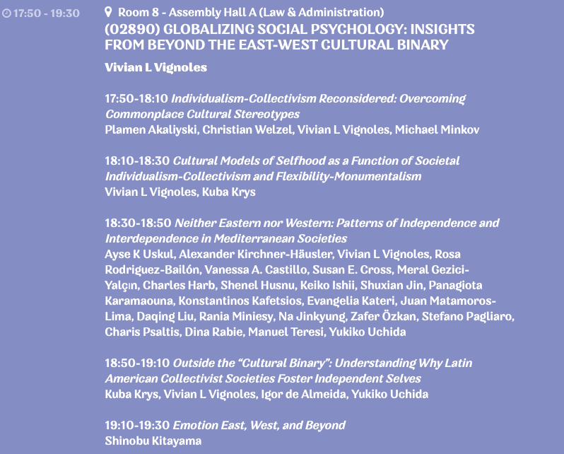 and more <a href="/honorlogic_erc/">HONORLOGIC ERC Project</a> research presented at <a href="/easp2023krk/">easp2023krk</a> at Viv Vignoles' exciting symposium on Globalising Social Psychology on 4th of July with <a href="/UskulAyse/">Ayşe Üskül</a> @PlamenAkaliyski Kuba Kyrs
