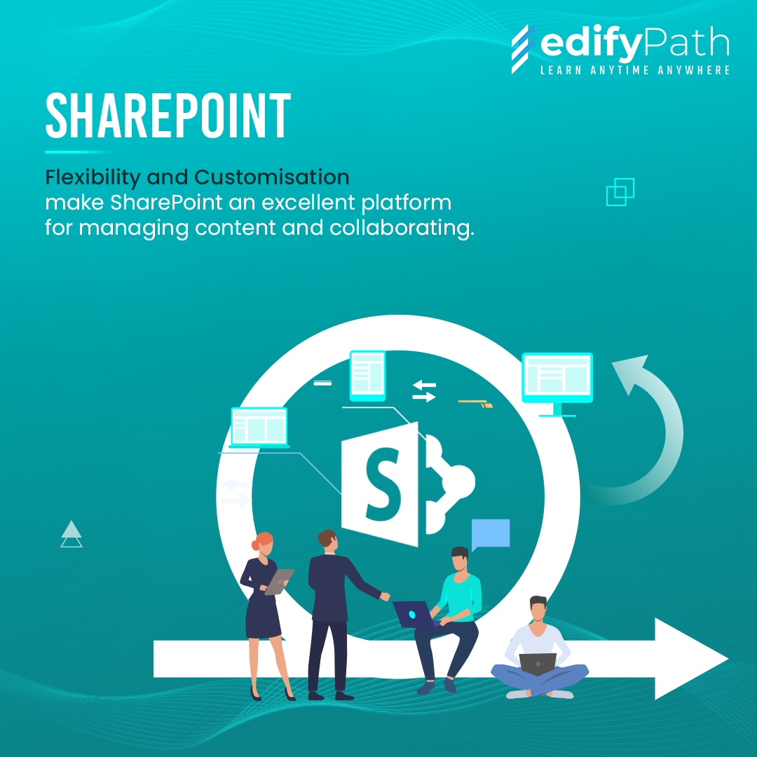 edifypath's tweet image. The cloud-based Share Point service lets you share and manage content anywhere within the organization. Explore Share Point with our course.
#sharepoint #sharepointonline #sharepointdevelopment #sharepointdeveloper #sharepointacademy #sharepointcourse #sharepointexperts