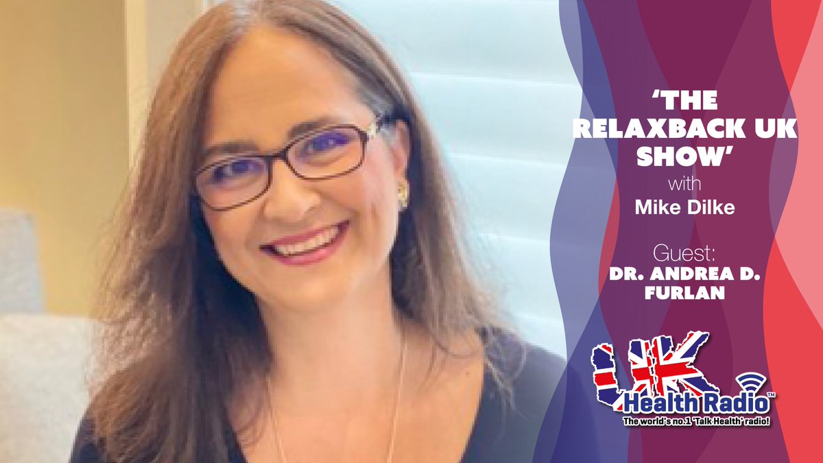 The @relaxbackuk Show with Mike Dilke on @ukhealthradio - Are You In #Pain? Listen to this now! Guest is #physician #paindoctor and #scientist Andrea D. Furlan MD PhD PM&R. 👉🏼 🎧 bit.ly/3pqXzMF #wellbeingpodcast #chronicpain #conquerpainwithdrfurlan #conquerpain