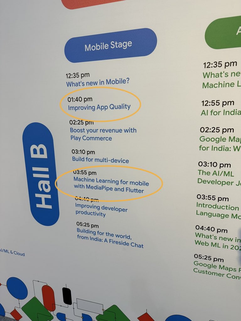 The keynote is about to get underway here at #GoogleIOConnect!

Want to see #Flutter on stage today? Check out these sessions on the mobile and web stages later this afternoon!