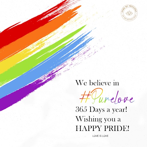 We believe in #PURELOVE 

365 Days a year! 

Wishing you a HAPPY PRIDE! 

LOVE IS LOVE
.
#purebypriyanka #purelove #purebliss #pure #purepride #pride #Pride2023