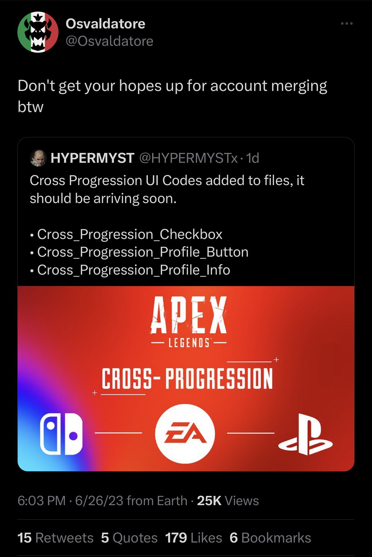 Apex Legends Cross-Progression And Next-Gen Update Still In The