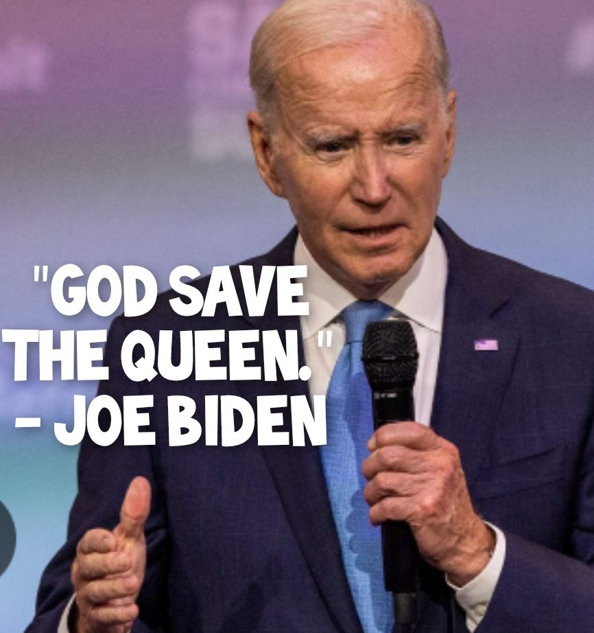 Another...
'Where's Jackie?' moment.
🤨🤦🏽💀😖

Will someone please tell this senile old child sniffer the QUEEN is dead.☠️
#bidencorruption 
#Bidenflation 
#BidenWorstPresidentEver