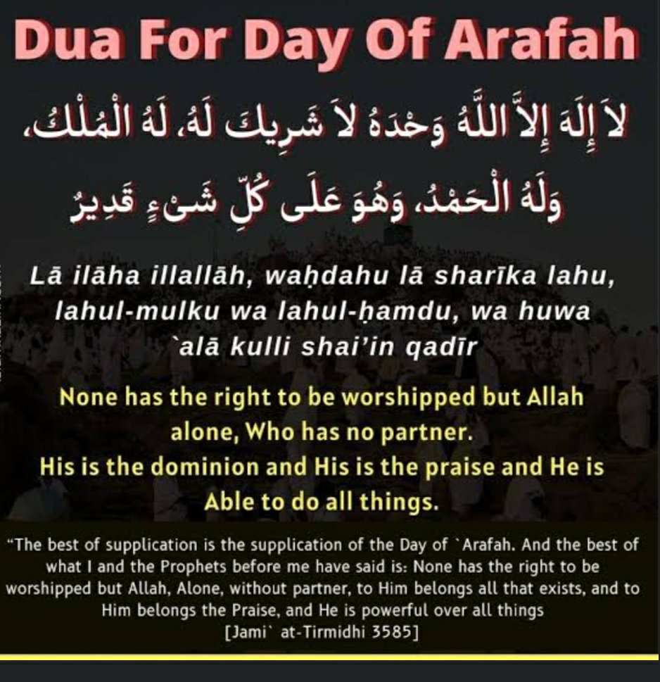 May all our prayers be accepted on the Day of #Arafah #Quran🤲🤲
#HajjMubarak #EidAlAdha