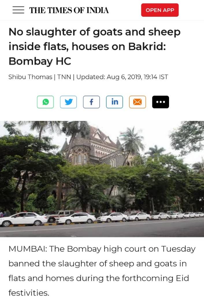 Eminent Intellectual (@total_woke_) on Twitter photo <a href="/HindutvaWatchIn/">HindutvaWatch</a> It is illegal to slaughter goats in flats on hygiene and humane grounds. <a href="/HindutvaWatchIn/">HindutvaWatch</a> It is illegal to slaughter goats in flats on hygiene and humane grounds.