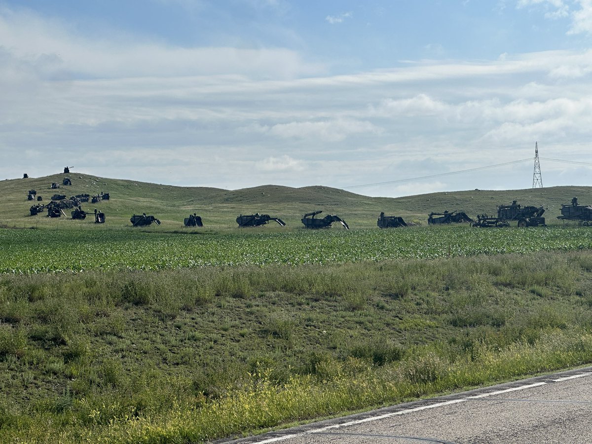 Day 86: Hazelton,ND to Marion,ND - 102 miles.  Another mild day (overcast and low 70s) and mostly flat.  Not a lot of towns along the route, mostly farm country.  Great day to make up some mileage 😊