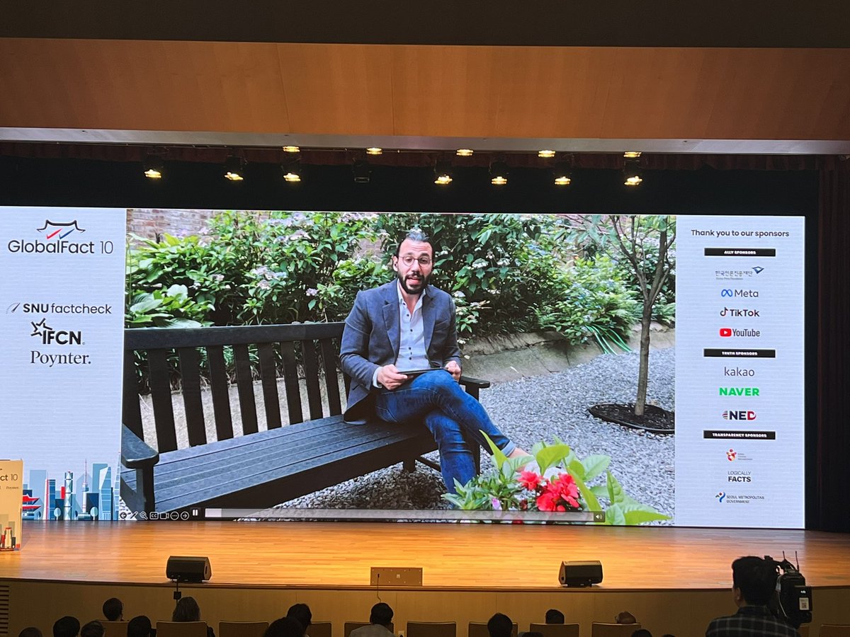 MortadaSaja's tweet photo. @Ferdi_Ozsoy you are here with us at #GlobalFact10 in Seoul! We all send you our love and solidarity. Thanks for all the efforts you are doing for the global fact-checking community🙏💜 @factchecknet @ArabFCNetwork https://t.co/YaE2KD5vXU