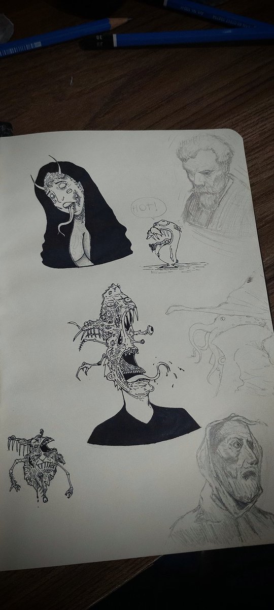 New page! 

#sketchart #artistsontwitter #desenho #HorrorArt #drawing