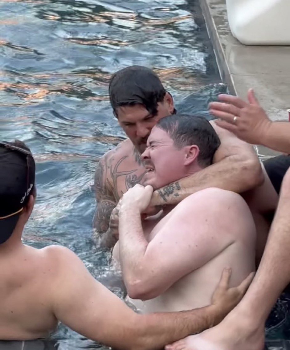 barstoolsports's tweet image. Please do NOT RT this pic of @Shanemgillis 

@BussinWTB 

 #BeerOlympics2023