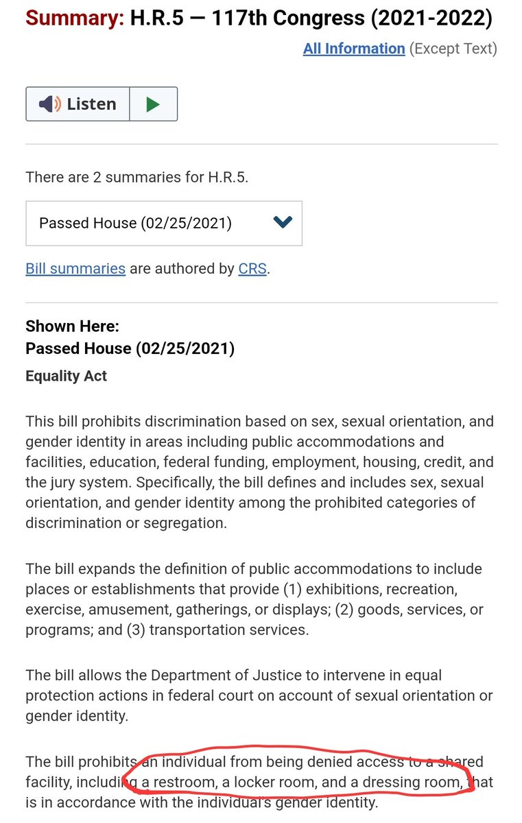 @POTUS The 'equality act' isn't about equality at all. It's about granting special privileges for one group and one group only. Why not take the mask off and just call it the superiority act?