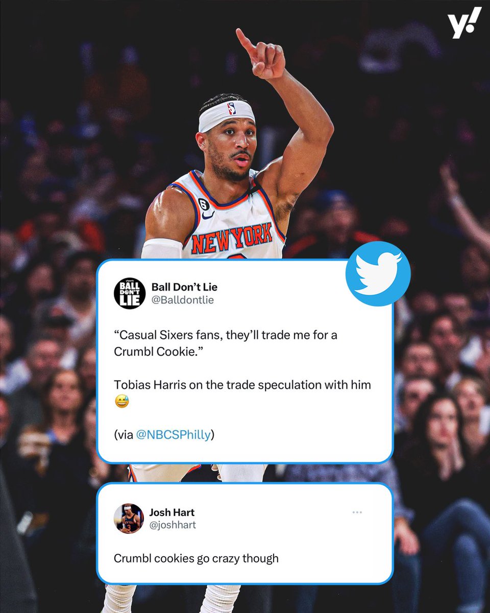 Josh Hart tapping in on the Crumbl cookie takes 😂