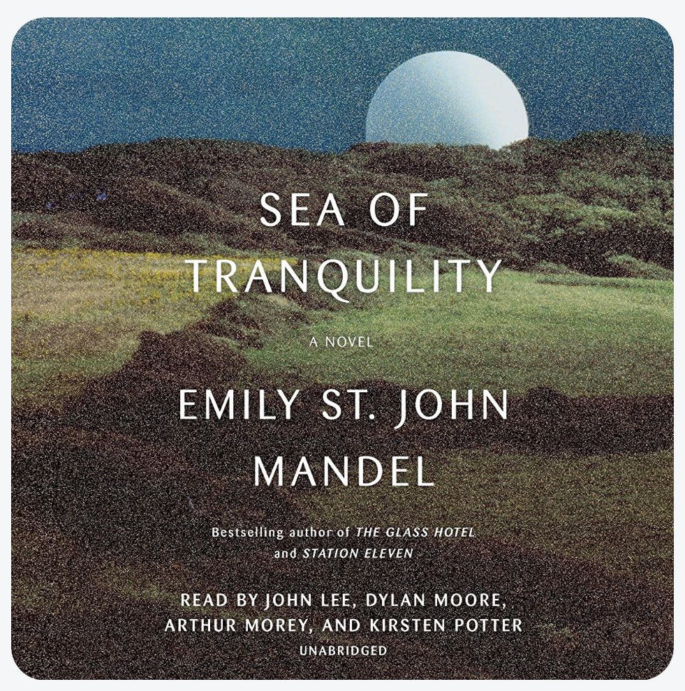 _Sea of Tranquility_ kicked off #SimulationSummer …also featuring time travel, pandemic, near-futurism, security vs transparency, immigrant experience, and realities of being out of place & time. #fiction #unbookclub #atlsnackclub #run #read #EmilyStJohnMandel #books