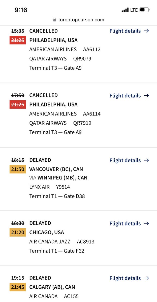 The usual chaos ⁦<a href="/TorontoPearson/">Toronto Pearson</a>⁩. Been waiting 45 min for gate to be ready. Missed original connection. Bizarrely hoping for further flight delays so I can get a later flight and sleep in my own bed tonight. Avoid this airport if you can.