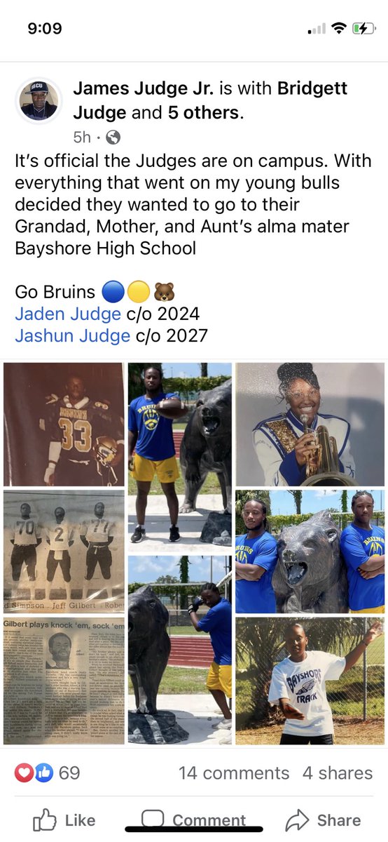 Keep the family traditions going 🔵⚪️@BayshoreFootba2 @JamaalSanders17 @RSimmons2715 @BCarnes3 @ReshardSimmons @RI5E_Sports