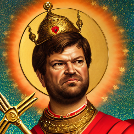 paintedsaintly's tweet photo. . @ylecun painted saintly 

#yannlecun #stablediffusion #dreambooth https://t.co/DN7IqIETSM