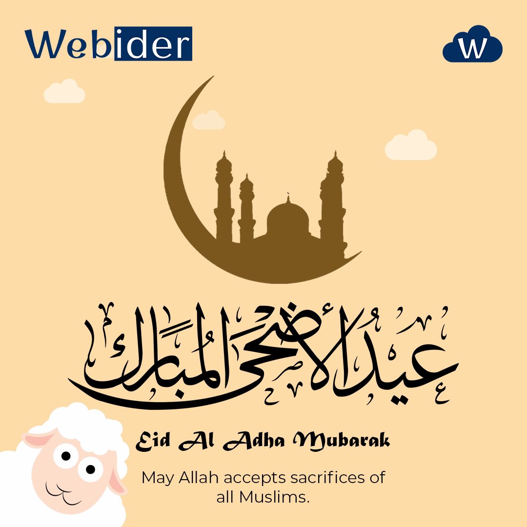 webider's tweet image. Eid ul Adha and Hajj Mubarak to all Muslims around the world 
#hajj2023 #eiduladha #eid
