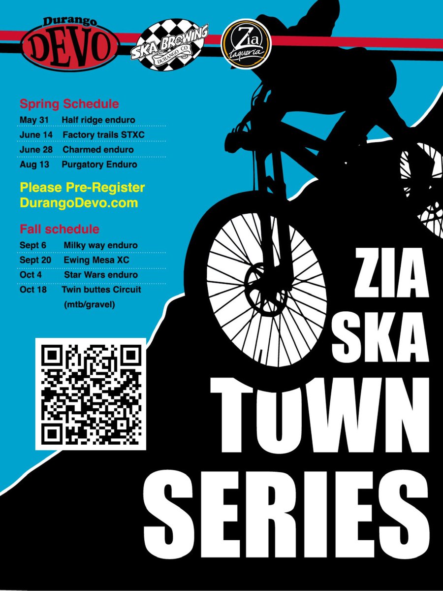 Durango Devo (@drodevo) on Twitter photo Wednesday it’s the Charmed Enduro! Sign up online here, webscorer.com/register?serie… <a href="/PedalDurango/">Pedal Durango</a> <a href="/skabrewing/">Ska Brewing</a> <a href="/ziadurango/">Zia Taqueria</a> <a href="/CityofDurango/">City of Durango</a> Wednesday it’s the Charmed Enduro! Sign up online here, webscorer.com/register?serie… <a href="/PedalDurango/">Pedal Durango</a> <a href="/skabrewing/">Ska Brewing</a> <a href="/ziadurango/">Zia Taqueria</a> <a href="/CityofDurango/">City of Durango</a>