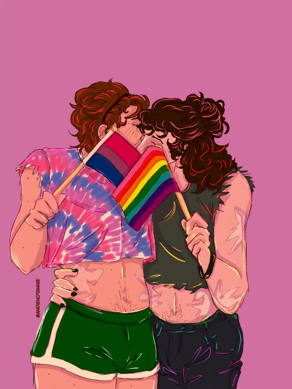 Happy #Pride2023 here's some #steddie for you🩷

#steveharrington #EDDIEMUNSON #StrangerThings