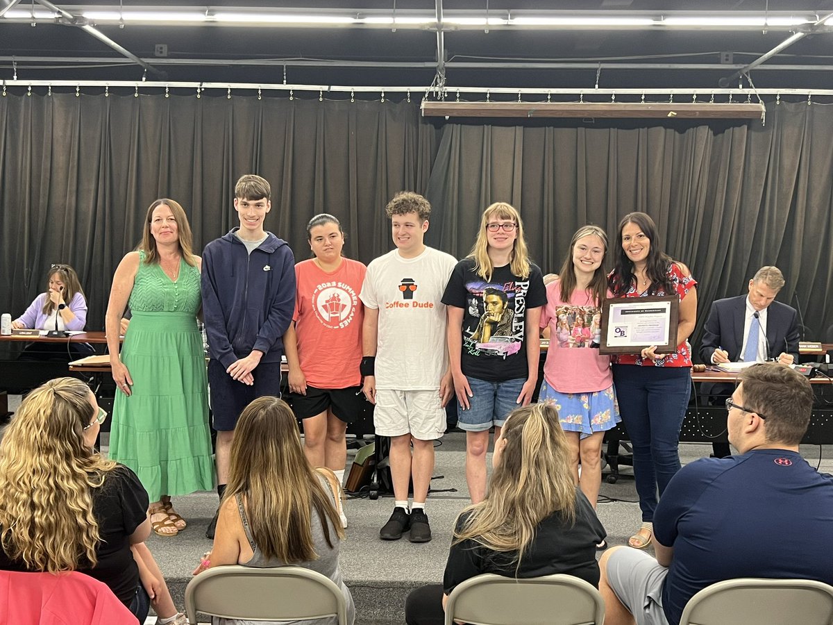 Tonight the Board of Education  recognized our amazing ShopRite program, it’s dedicated advisors and the marvelous students for their efforts to provide a service to the high school community through transition education. Well done!