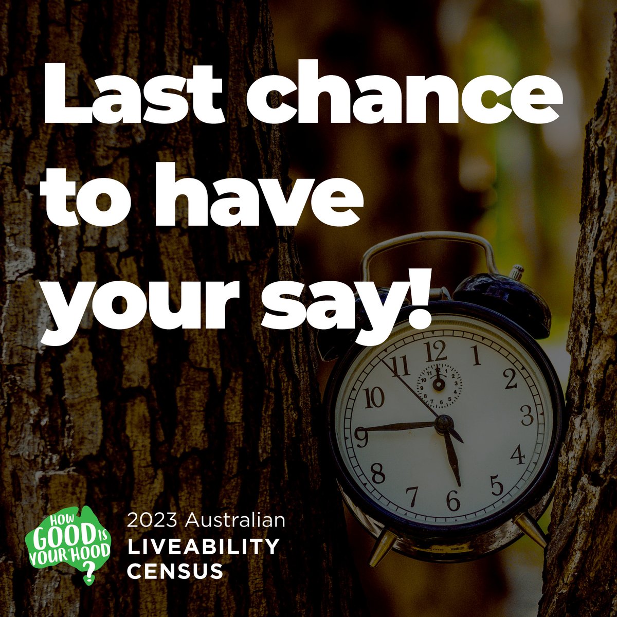 Place_Score's tweet image. Last chance – the 2023 Australian Liveability Census closes at midnight on 30 June! 

Share your perspective on local liveability with local and state governments across the country and have a say in the decisions that shape your everyday.

placescore.org/lc23_li