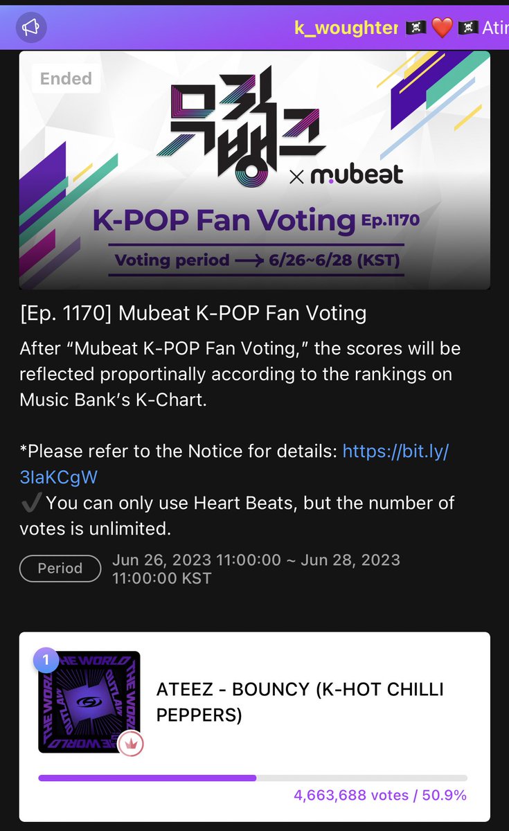 we managed to get 1st place on mubeat !!
