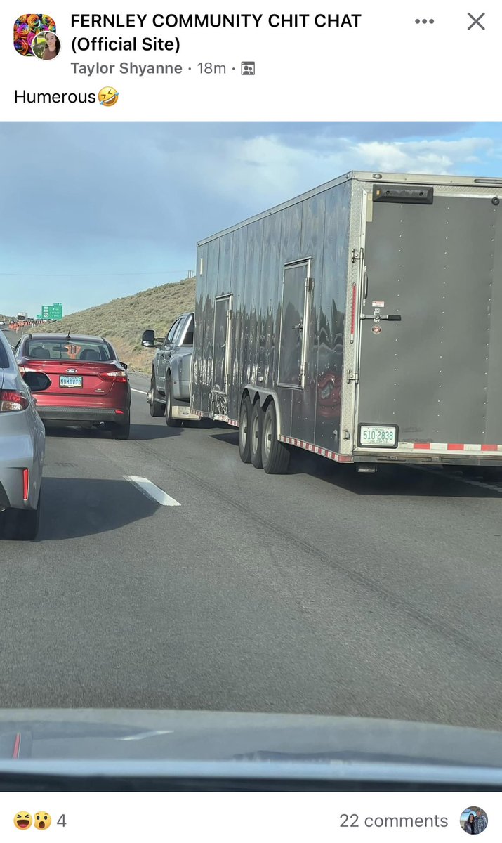 Hey there @NVStatePolice, where are your troopers when people like idiot (red car) attempts to block traffic and passing vehicles on I80 west of Fernley?  I think it’s time for some serious traffic enforcement.  This happens all the time, and no troopers anywhere to be found.