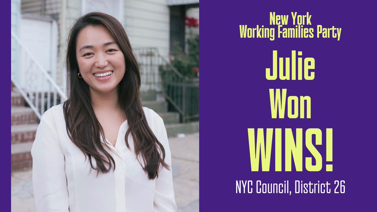 Julie Won has demonstrated the leadership District 26 needs. Congratulations <a href="/juliej_won/">Julie Won ✨</a> on your primary victory tonight!