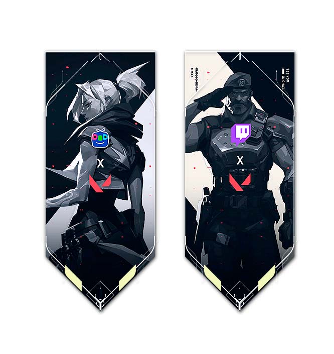 celeeyfps's tweet photo. Com todo o respeito, se não aparecer um desses cards pra mim, não vou entender legal '-' @RiotGamesBrasil @VALORANTBrasil https://t.co/o81QxKsMjI