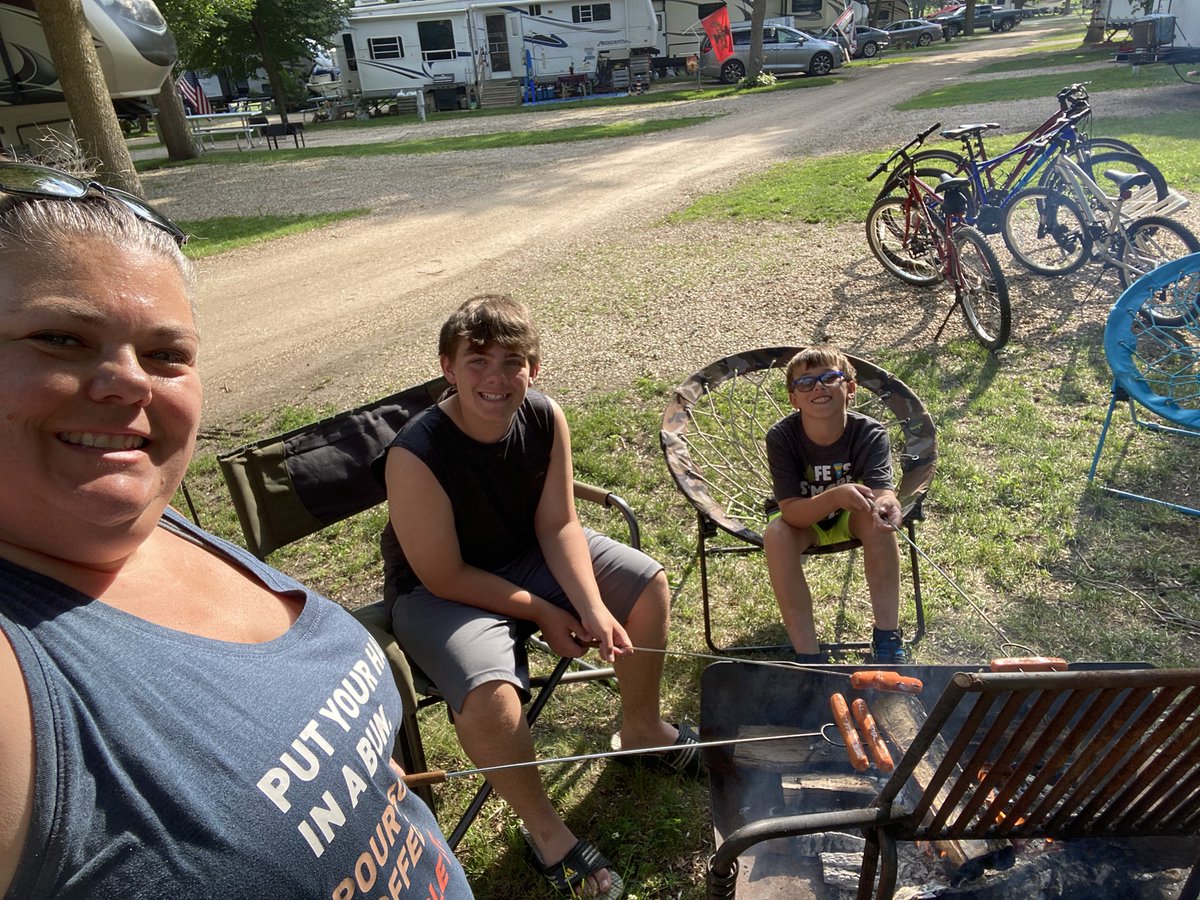 KinderTeacherB's tweet photo. Dinner over the fire. It’s the little things that make a big impact. Saying yes to “can we cook over a fire?” Turned in to “best dinner ever!” #summer #camping #notimelines https://t.co/vnKAaj3MCY