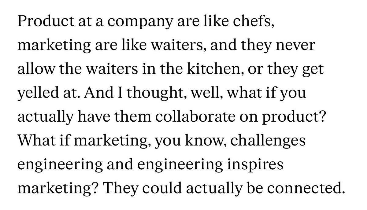 devzcommunity's tweet image. Que onda raza? Veo algo de confusión acerca de los comentarios de Brian Chesky referentes al rol de PM (Product).

AirBnB no “mató al product manager” simplemente lo re-orientó inspirado en como otras empresas exitosas (ie Apple) lo hacen.

Muy interesante el enfoque la verdad.