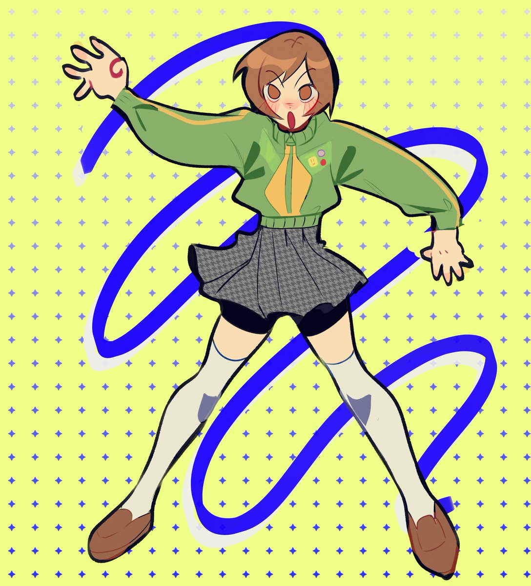 Chie scribble 💚 #Persona4 #Chie #fanart