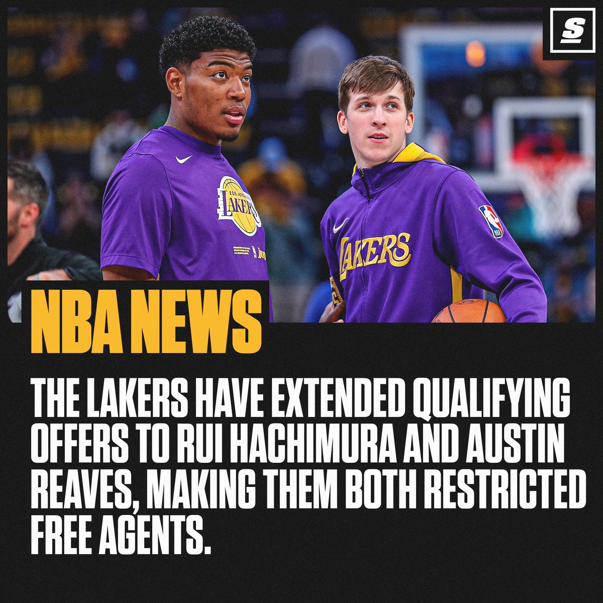 Looks like the Lakers are running it back with Rui and Austin. 🤝