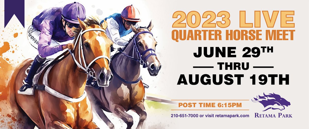 Retama Park on Twitter "We're back in the saddle. Live racing starts