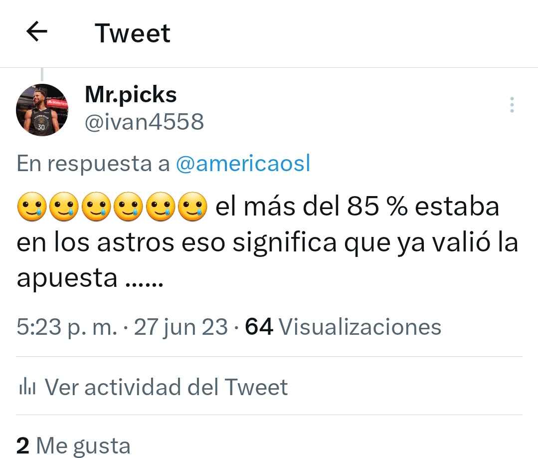 ivan4558's tweet photo. Y que sucedió? Pues perdieron los astros 🤷🤷 aviseeeeeee https://t.co/hYDavwVjMx