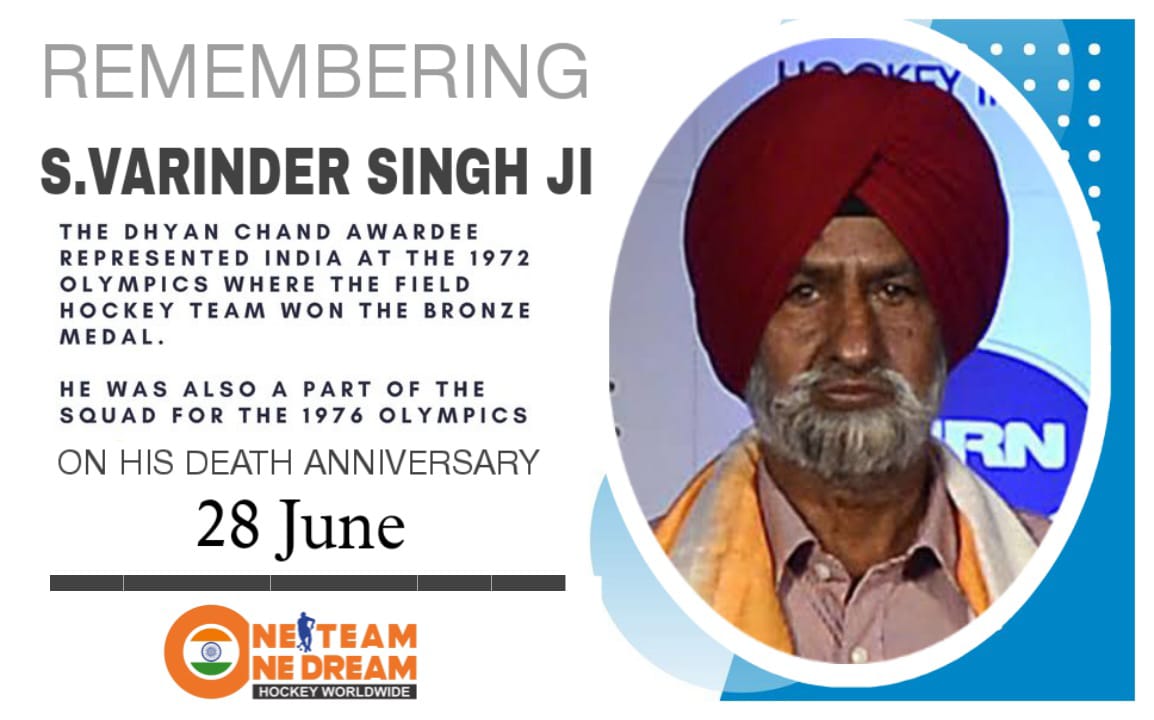 OTOD Remembering Sri S. Varinder Singh Ji on His Death Anniversary 💐

#hockeylover
#oneteamonedream
@TheHockeyIndia @FIH_Hockey
#hockey4life 
#IndiaKaGame 
🇮🇳💙🏑🏑🏑