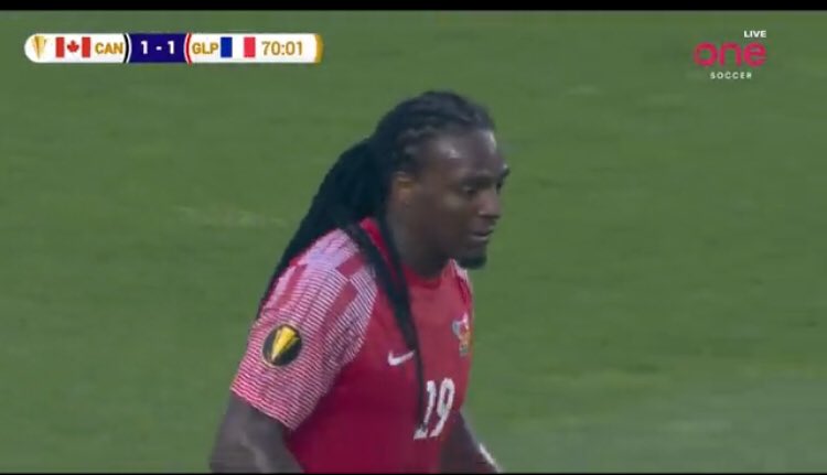 Guadeloupe have better Canada shirts than Canada. #CanMNT