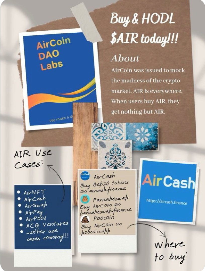 #AIR 的稀缺性和价值增长潜力吸引了越来越多的投资者和交易所的关注
#AirCoinDAOLabs #Binance #Crypto #Crypto  <a href="/Exahyshine/">马踏飞燕</a> <a href="/AirCoinreal/">AirCoin DAO Labs</a> 
中文社区
t.me/AIRCOINCHINA