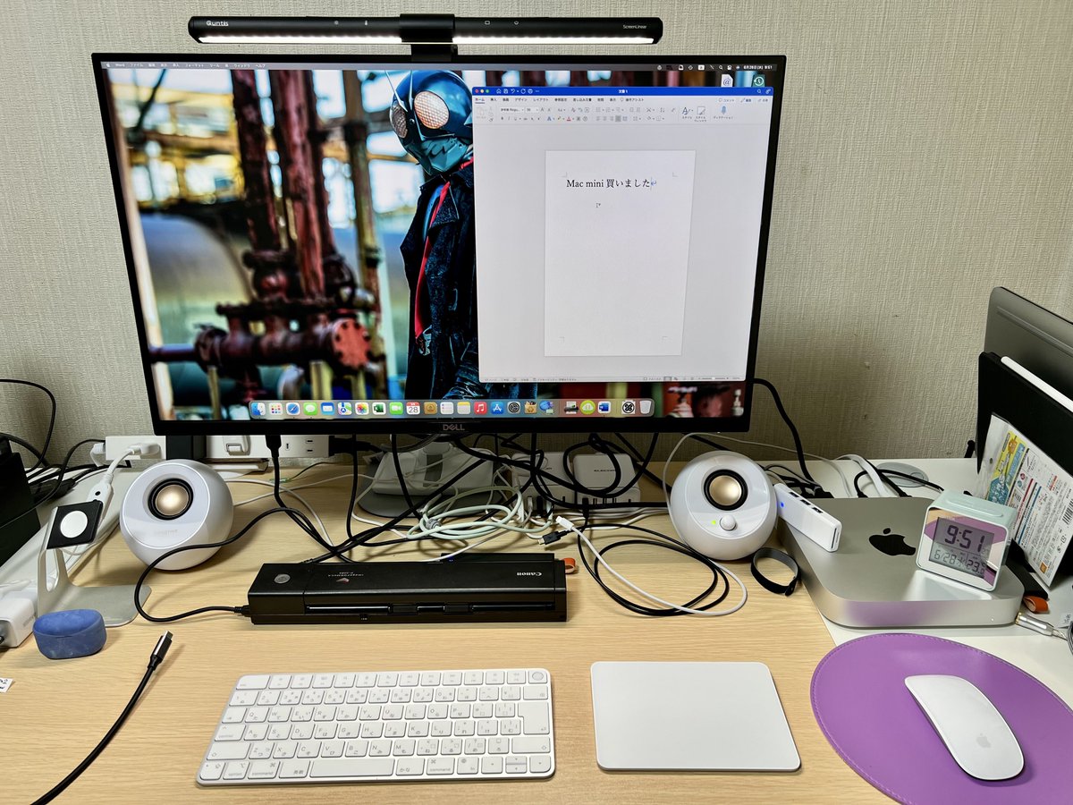 おはようございます☀ 昨日Mac mini届いて設置。取っておいたバックアップから復元して使える環境にはできました。もうちょっとだけイジるところがあるので、それやったら完成かな。 弟に譲ったMacBook…