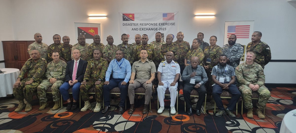 .@USARPAC's Civil Military Operations team is currently in Papua New Guinea conducting a Disaster Response Exercise & Exchange with local civilian & military leadership to increase the PNG's capacity to prepare for, respond to and mitigate the effects of a crisis or disaster.