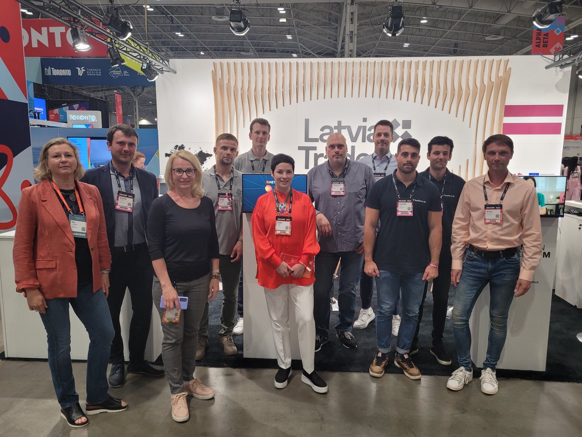 Loved talking about #netxms to everyone — from integrators to students! Day2 will bring more meetings and a special networking event welcoming Latvian and Polish companies attending #CollisionConf. We're looking forward🤖 (on the photo: companies representing Latvia at Collision)