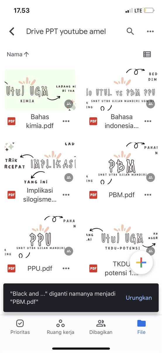 TKDU POTENSI UTUL UGM
youtu.be/Rm4EnVn8CKk

Kimia UTUL UGM, cek notes yt
youtu.be/X4d6QcAvufo

Tkdu Potensi 2
youtu.be/Z_ZlWTiLsMs

Indo utul UGM
youtu.be/1sXmiz140dU

PBM
youtu.be/jd51NeaYtCk

PPU 
youtu.be/HexufXOpiN0 

Soal kosong
drive.google.com/drive/folders/…