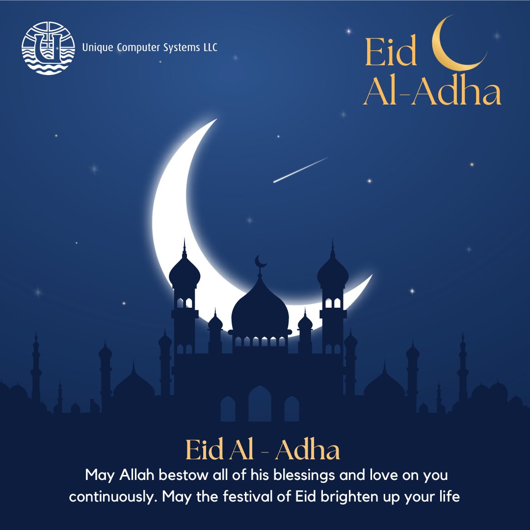 May this Eid Al-Adha bring peace, happiness and prosperity to everyone - Wishes from UCS Team - #EidUlAdha2023