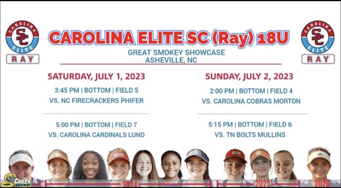 This weekend my team is participating in the Great Smokey Showcase in Asheville, NC.  Please feel free to stop by and watch the talent we have!