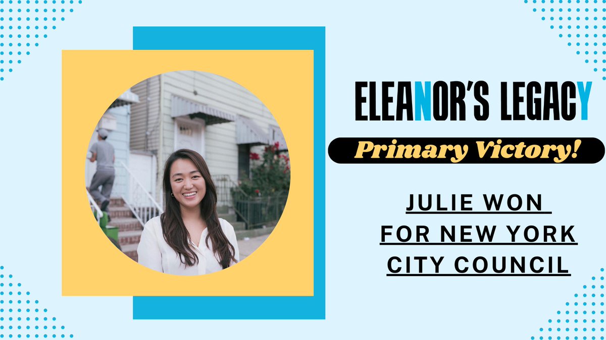 Congratulations to <a href="/juliej_won/">Julie Won ✨</a> on your primary victory! You've been a powerful voice in the fight to make sure that everyone can thrive in NYC, and we are so proud to support your campaign