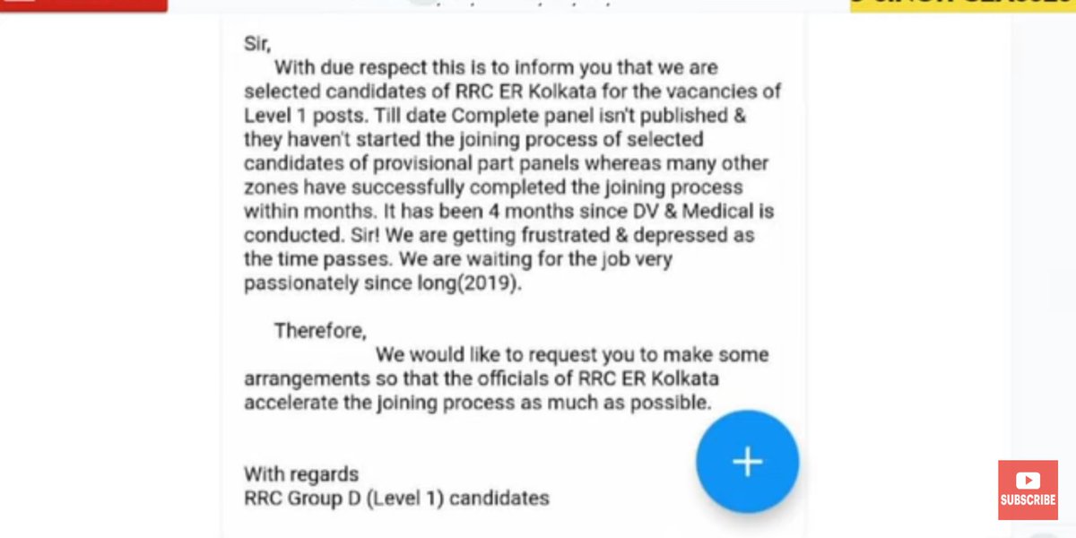 sourabh_kroy's tweet photo. #ERKolkata_level1_Joining_Do
@PMOIndia @AshwiniVaishnaw 
ईस्टर्न रेलवे कोलकाता level-1 ग्रुप डी पोस्ट अभी तक जॉइनिंग नहीं हो पाया है कृपया जल्द से जल्द जोइनिंग की प्रक्रिया पूरी करें,क्योंकि 2019 में आई वैकेंसी 2023 आधा बीत चुका है, लेकिन अभी तक जॉइनिंग की आस लगाए बैठे हुए हैं। https://t.co/MgW8hroAwJ